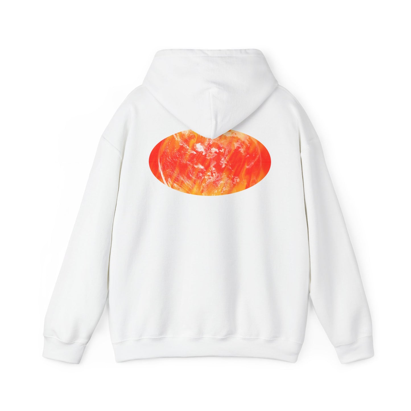 FIRE - Heavy Blend™ Hooded Sweatshirt (White)