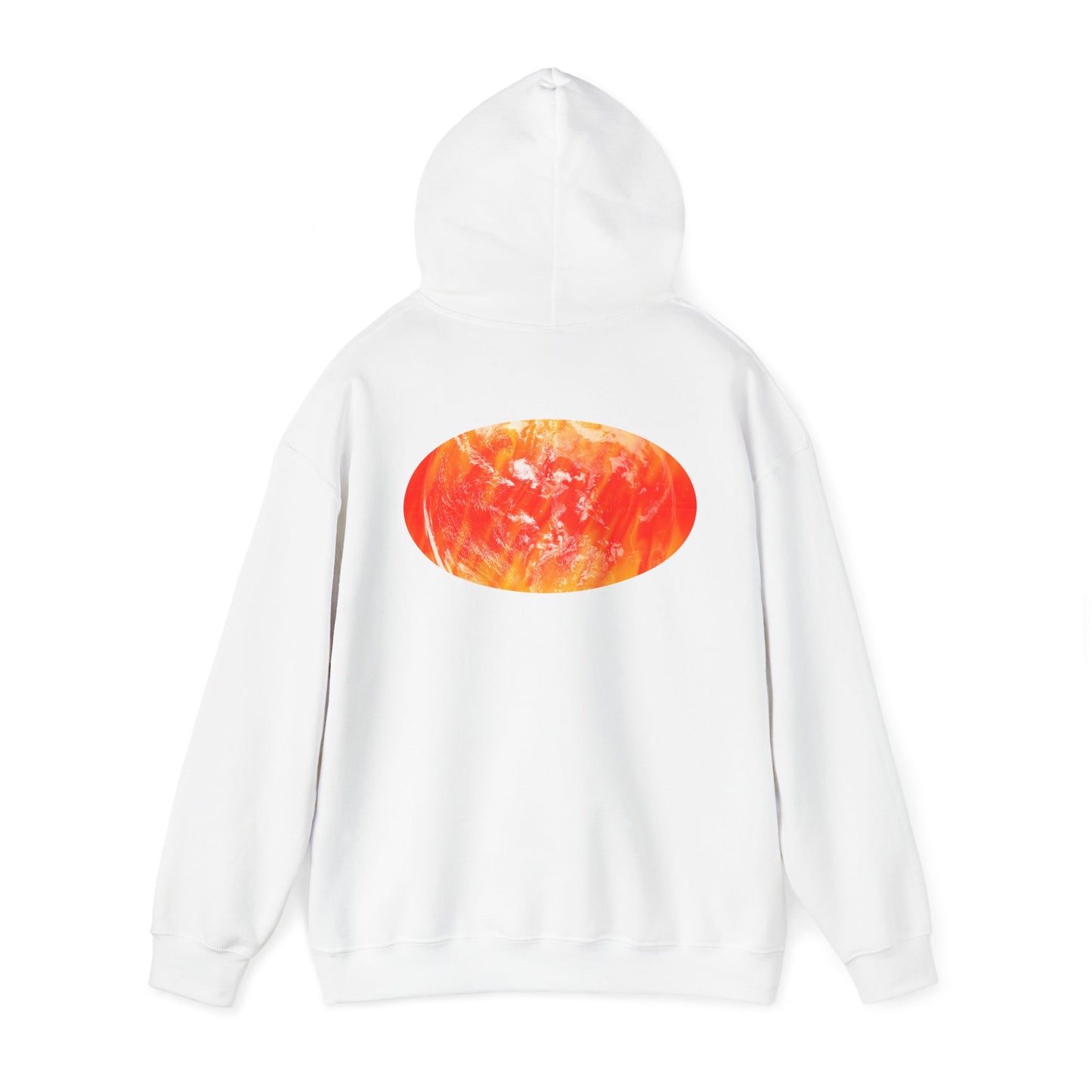 FIRE - Heavy Blend™ Hooded Sweatshirt (White)